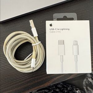 New Apple White USB-C to Lightning Cable (Not Generic!) + Free Gift!